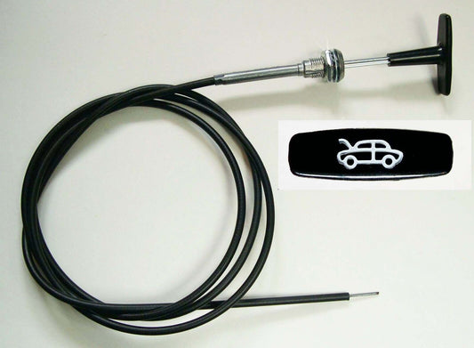 Triumph TR5 & Triumph TR6 "T" Handle Bonnet Pull Cable, RTC2647
