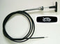 Triumph TR5 & Triumph TR6 "T" Handle Bonnet Pull Cable, RTC2647