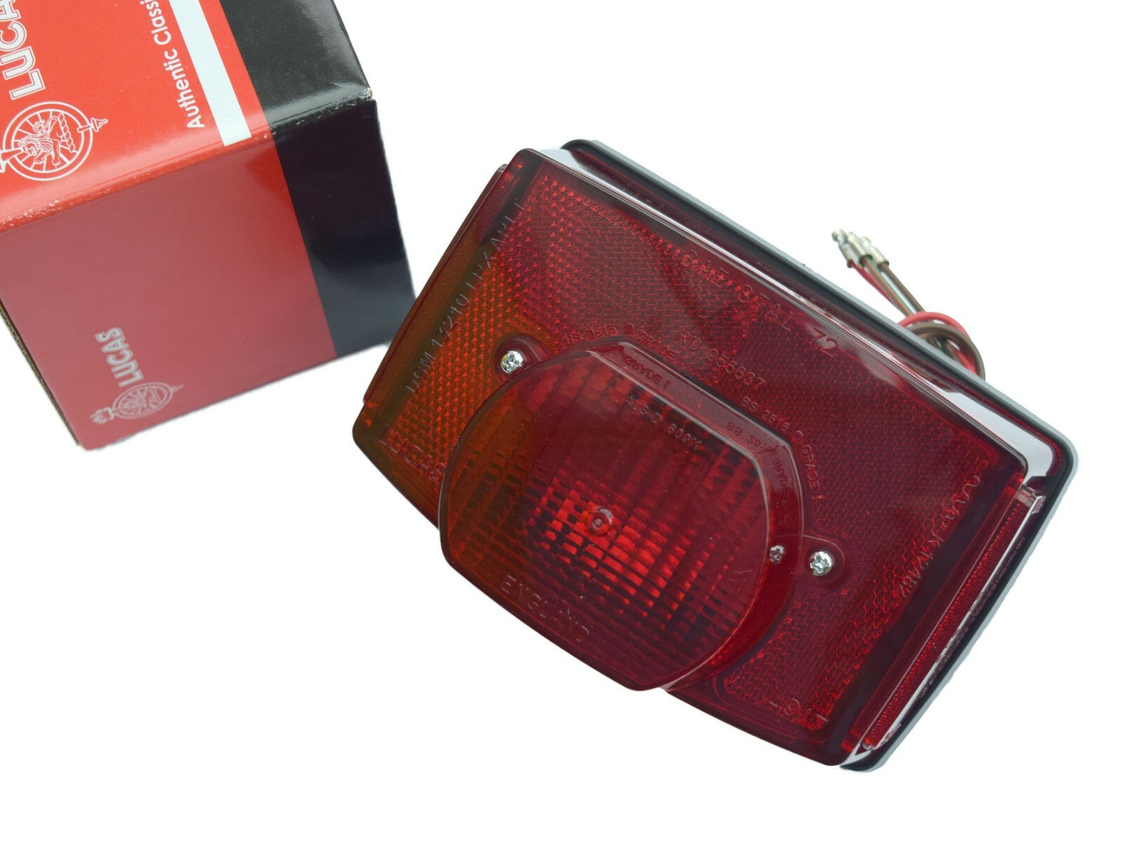 Genuine Lucas 56513 Stop Tail & Number Plate Light L917, Triumph BSA Norton AMC