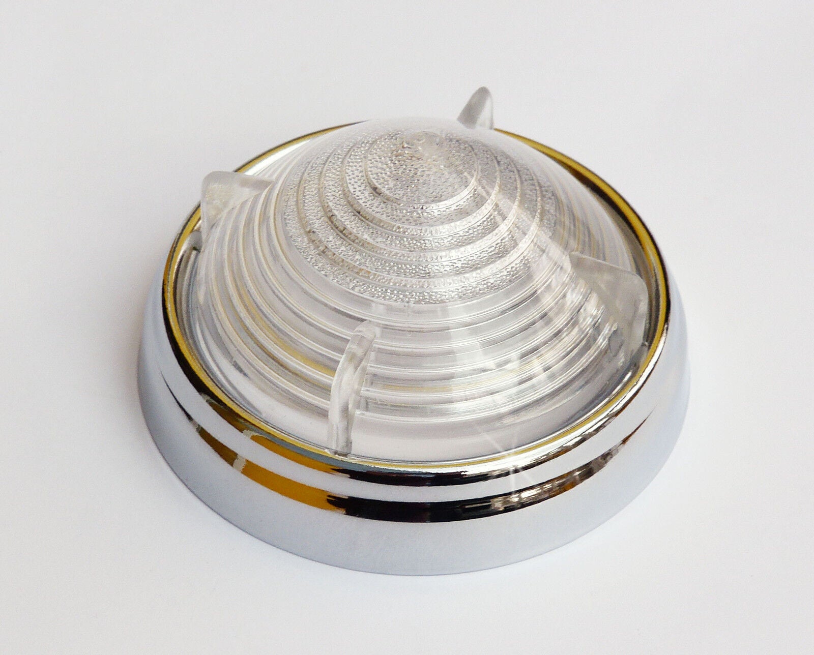 Lucas Type L539 Clear Side Lens & Rim, Imp Vauxhall  Cobra AC etc 574243 17H5428