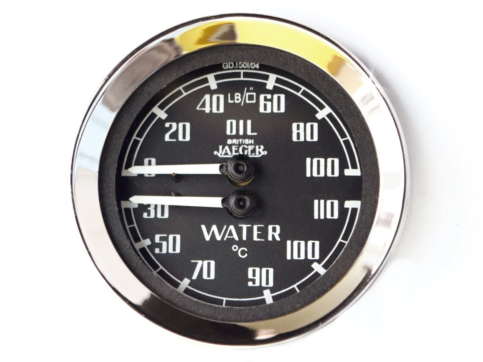 British Jaeger Oil Pressure & Water Temperature °C Dual Gauge For MGA BHA4110