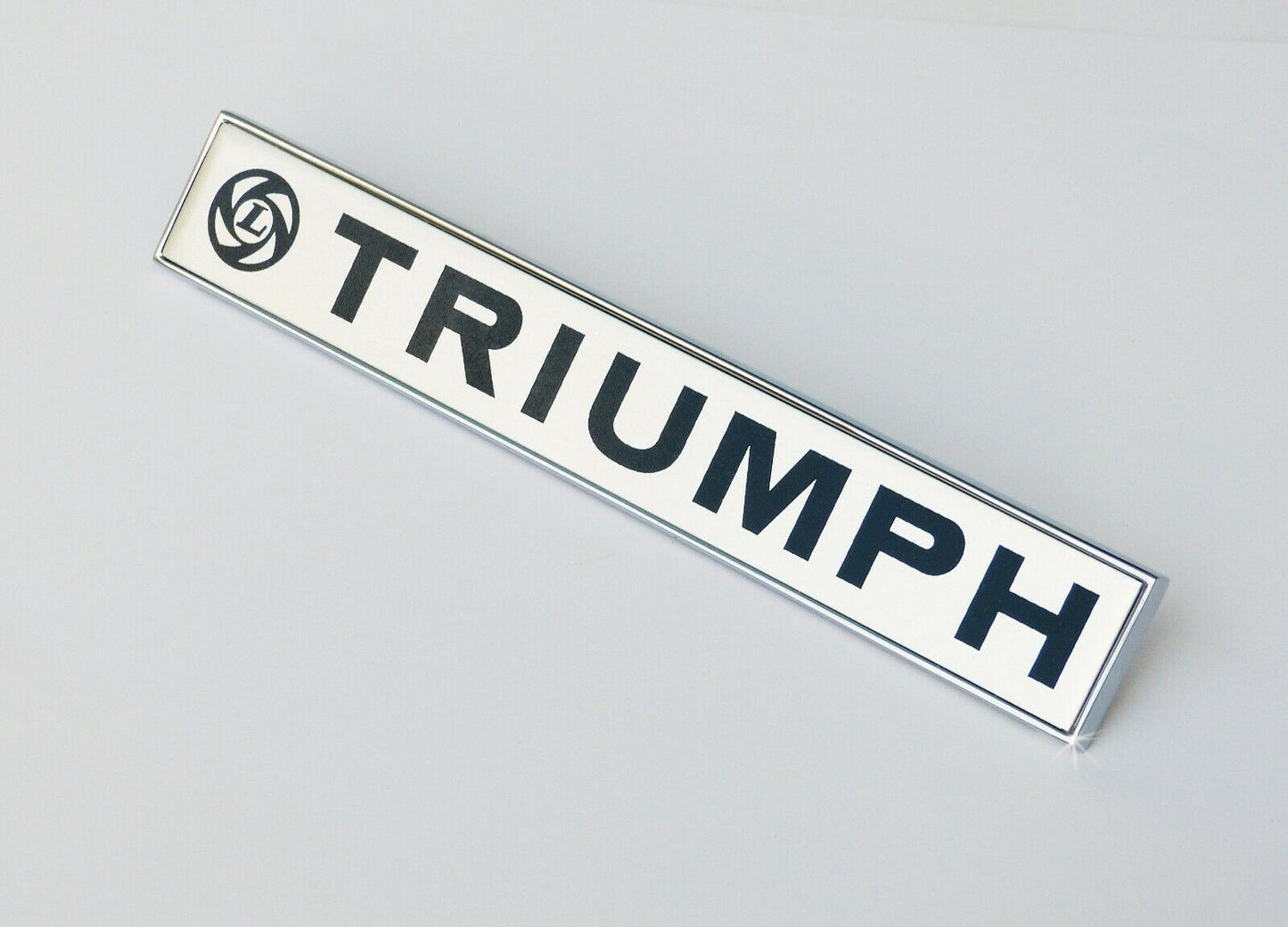 Triumph Spitfire & GT6 Concourse Quality Chrome Rear Boot Badge, Part 627565