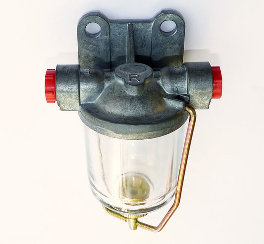 Classic Car AC Delco Type Fuel & Water Trap Glass Bowl Filter C13681 , R to L