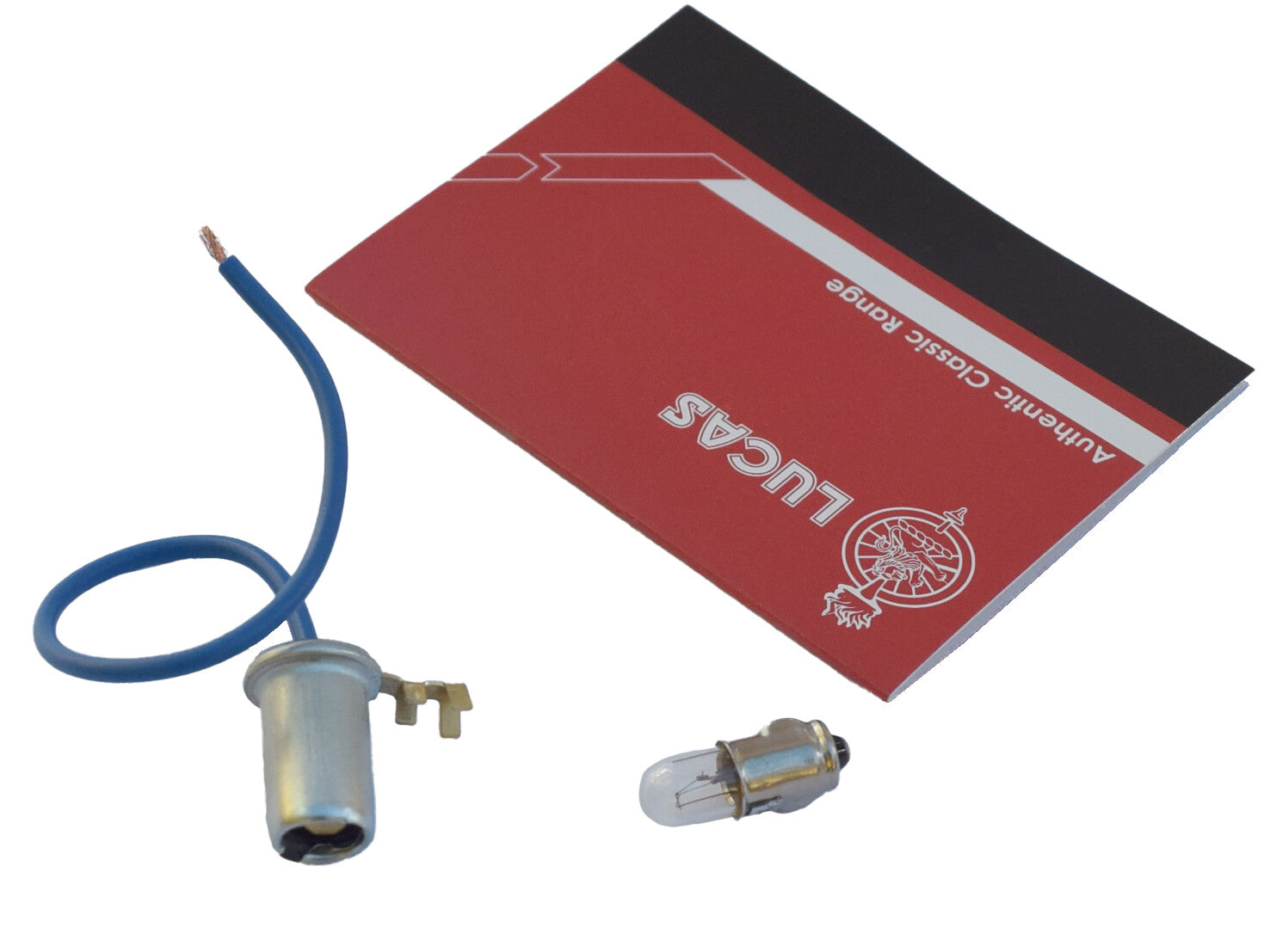 Lucas 54364380 Metal Instrument / Warning Light Bulb Holder & LLB281 12V Bulb