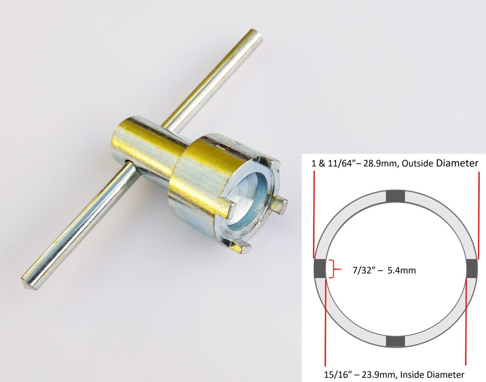 JAP & Classic Motorcycle Clutch Castellated Nut Removal Tool (Medium)