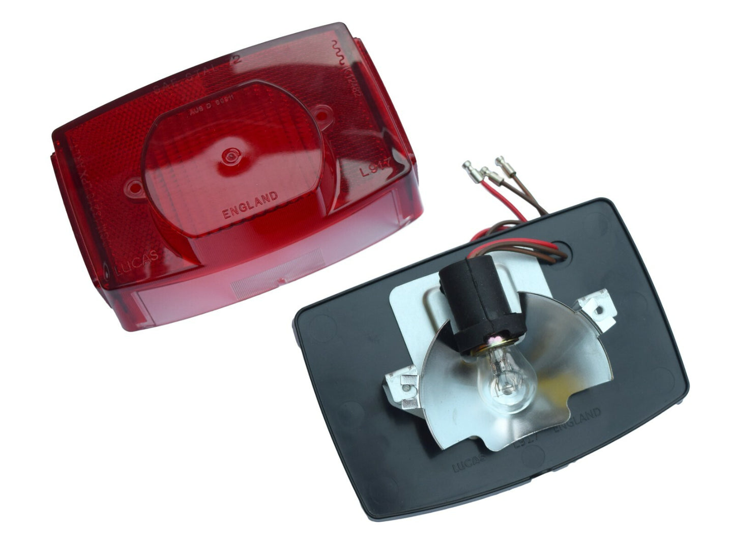 Genuine Lucas 56513 Stop Tail & Number Plate Light L917, Triumph BSA Norton AMC