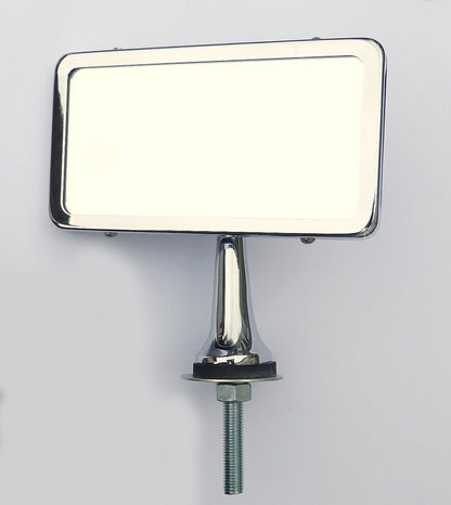 Vintage Desmo Chrome Interior Rear View Dashboard Mounting Adjustable Mirror