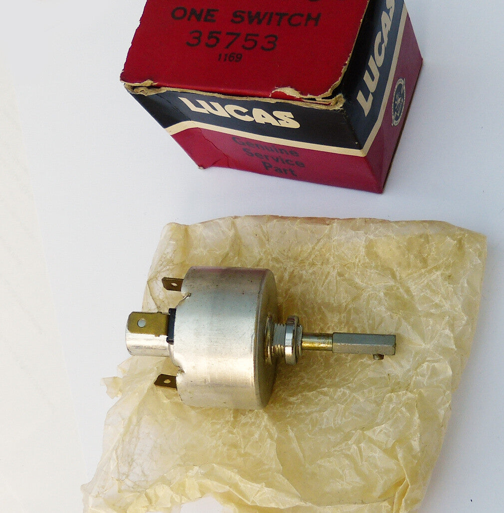 Hillman Hunter & Minx New Old Stock (NOS) Lucas 35753, 117SA Wiper & Wash Switch