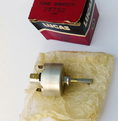 Hillman Hunter & Minx New Old Stock (NOS) Lucas 35753, 117SA Wiper & Wash Switch