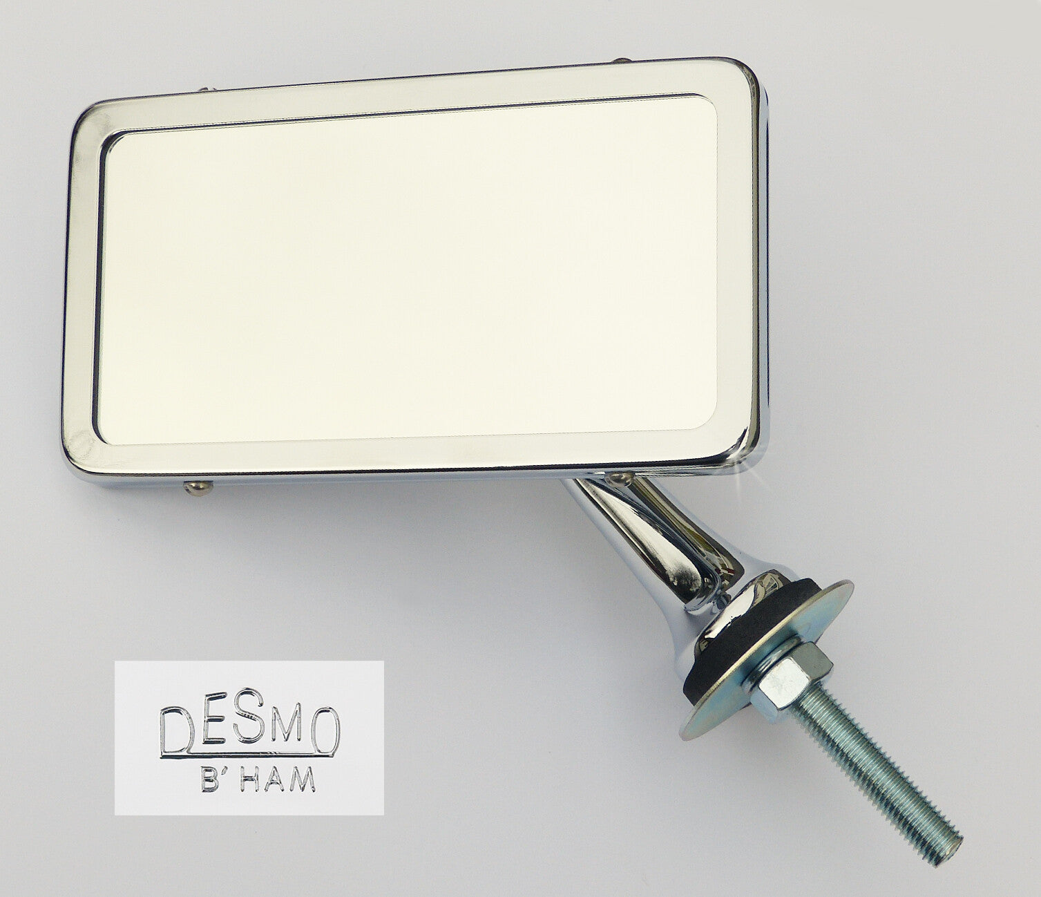 Vintage Desmo Chrome Interior Rear View Dashboard Mounting Adjustable Mirror