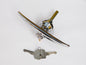 WBH OE Morris Minor New Boot Handle and Lock with 2 Keys, Austin Morris; ADA1625