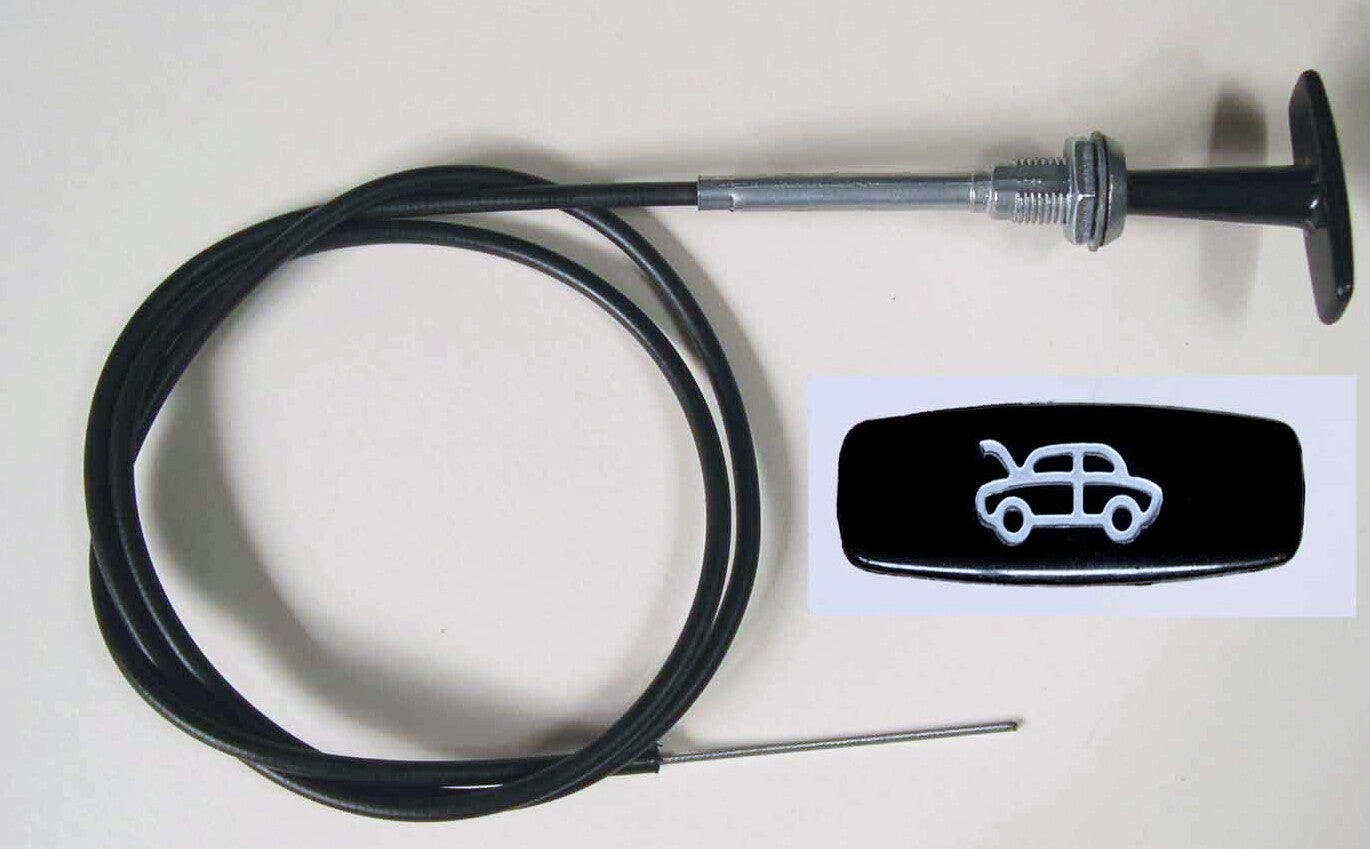 Triumph T Handle Bonnet Pull Cable for TR7 TR8, Triumph part XKC3984