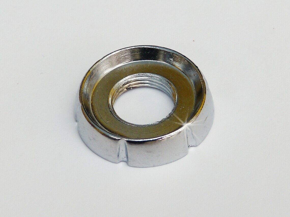 Triumph 618946 Chrome Plated Choke Bezel Ferrule / Nut, Triumph Spitfire TR5 TR6
