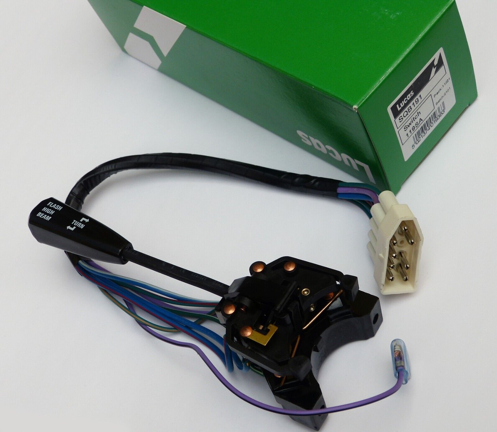 Genuine Lucas SQB191 / 119SA MGB Midget Indicator  Light Flasher Switch 37H8521