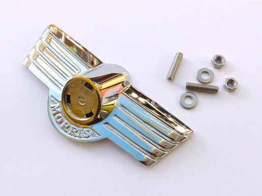 Morris Moggi Minor Series II Boot Lid Badge, Morris part AAA1940