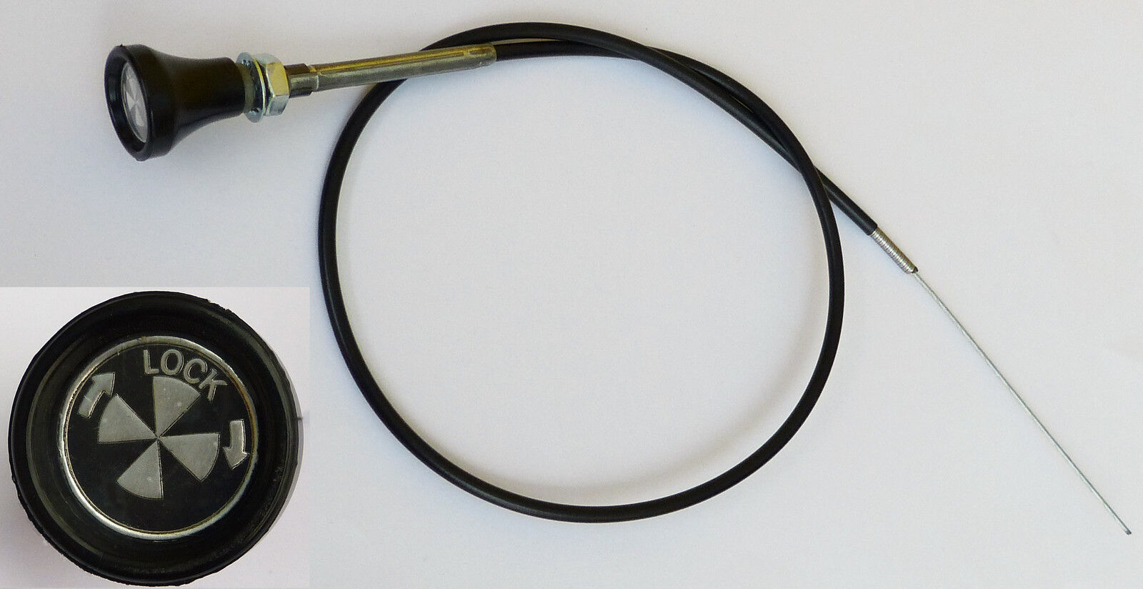 Classic Austin Mini Turn & Lock Locking Choke Cable, BMC part 21A2329