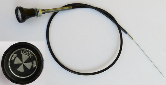 Classic Austin Mini Turn & Lock Locking Choke Cable, BMC part 21A2329