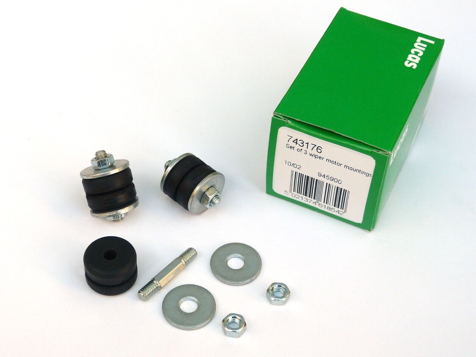 Lucas 743176, DR2 DR3 Wiper Motor Rubber Mounts for Mini MG Morris, 17H5431