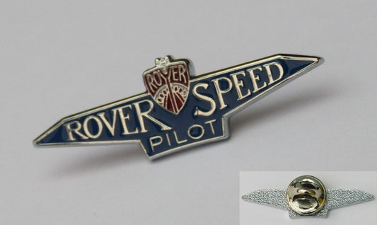 Rover Speed Pilot Blue & Red Enamel and Chrome British Made Quality Pin Badge