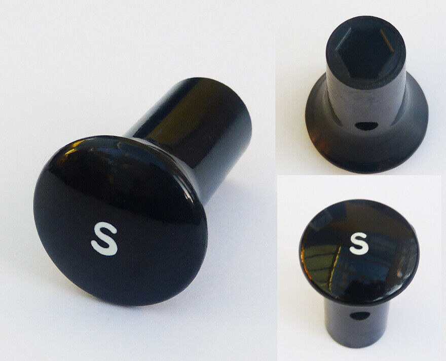 Lucas Type Classic Car "S" Starter Black Knob for MGA, British Made, AHH5327