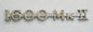MGA 1600 Mk2 Chrome Script Badge, MG part; AHH6083