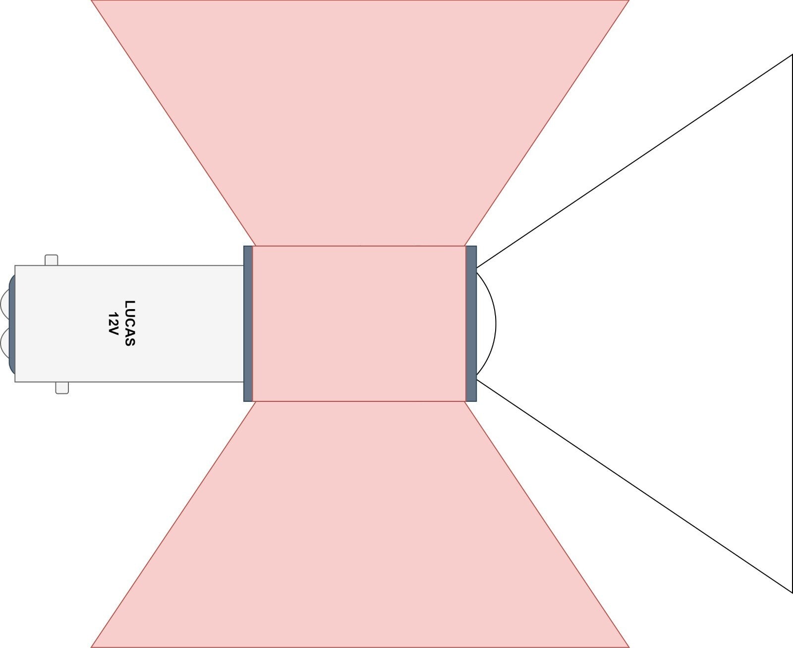 Lucas 12V BAY15D Stop & Tail Classic Car / Motorcycle LED Rear Lamp Bulb, LLB380