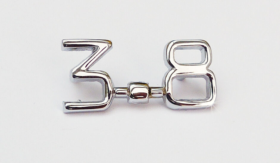 Jaguar 3.8 Litre Chrome Script Boot Lid Badge / Motif, BD27195