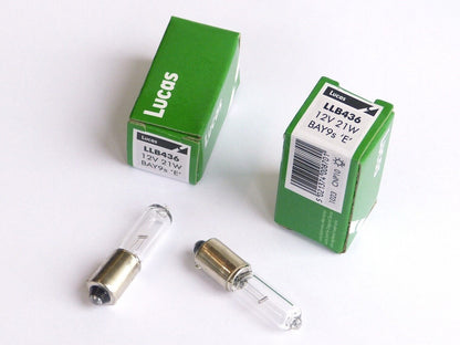 Lucas LLB436 BAY9S H21W 12V 21 Watt for Reversing, Brake, Indicator Lamp Bulb