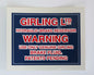 Girling Hydraulic Brake Reservoir Warning Decal / Sticker Austin Healey 3000 etc