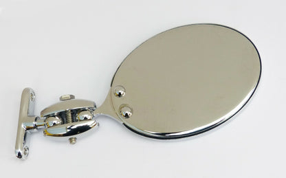 Vintage / Classic Car Desmo Style Oval "A" Post Chrome Door Mirror