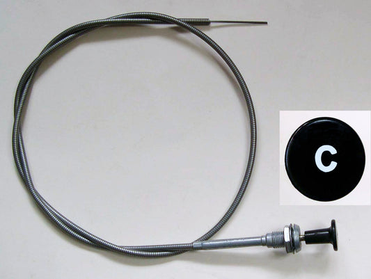 Austin Morris Minor & Riley Choke Cable, Austin Morris part; ACA8227