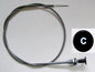 Austin Morris Minor & Riley Choke Cable, Austin Morris part; ACA8227