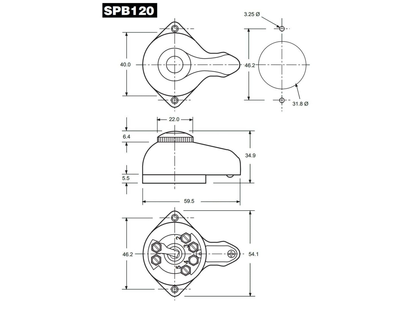 Lucas SPB120 SD84 Indicator Switch 31476 Morris Minor MG TC TVR Lotus Morgan etc