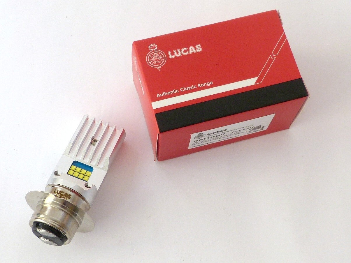 Classic Car /Motorcycle Lucas P36D BPF LED RHD Pre Focus Headlamp Bulb 6V to 24V