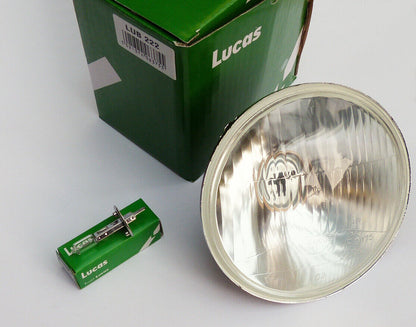 Lucas LUB222 Classic Car 5 3⁄4" H1 Head Lamp for Triumph, Jaguar, Rolls Royce