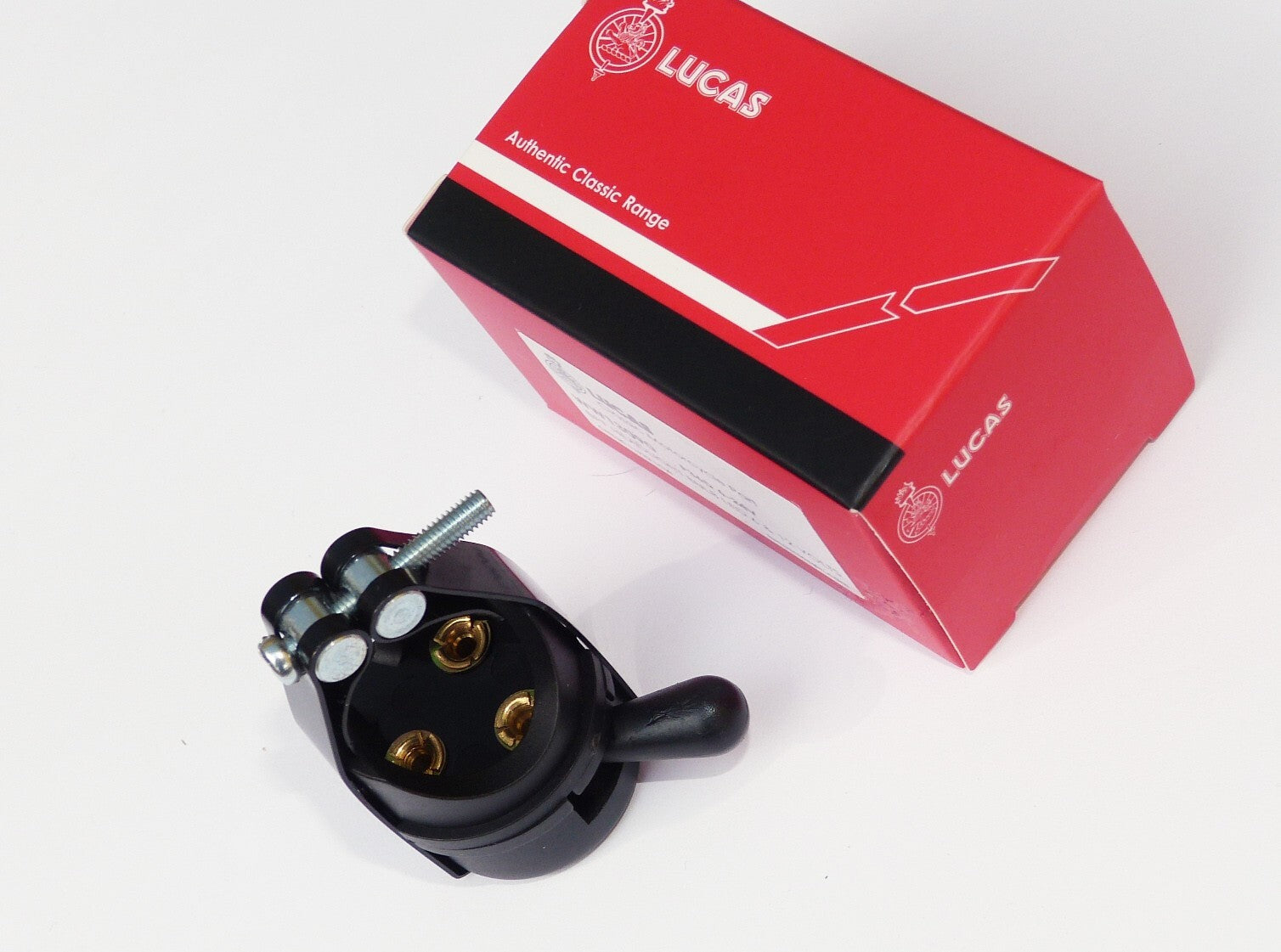 Lucas 31482 Handlebar 7/8" Black Round Lever Dip Switch, Triumph BSA Norton AJS