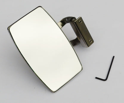 Austin BMC Classic Mini Stainless Steel LH Clamp-On Oblong Overtaking Mirror