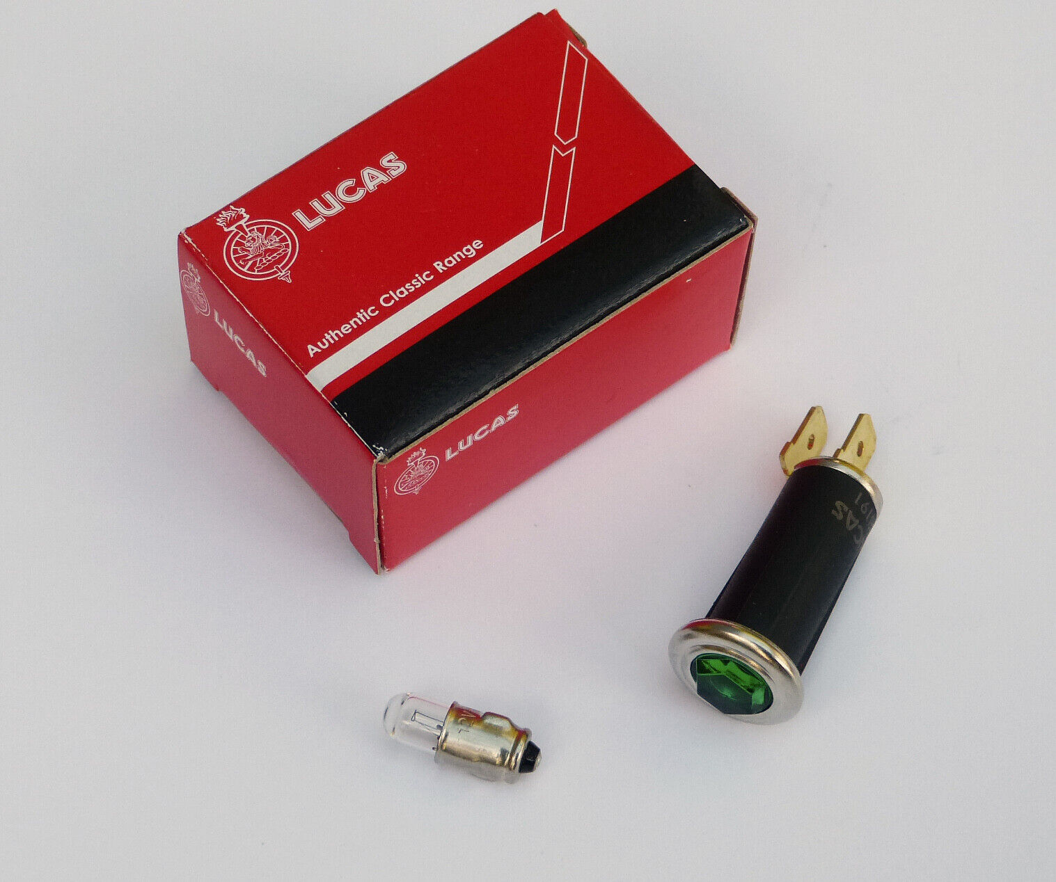 Lucas Classic Car & Bike Green Jewel Hexagonal Warning Light / Lamp & Bulb 38191