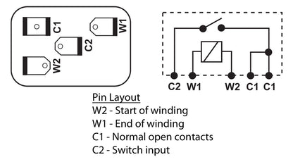 Lucas SRB111, 6RA 12V 20A Relay, for Austin Healey, MGB, Midget & Jaguar, 142169