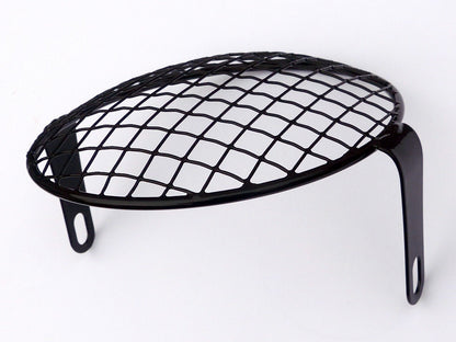 MCE Classic Motorcycle 5¾" Black Head Lamp Grill / Stone Guard Lamp Bolt Fixing