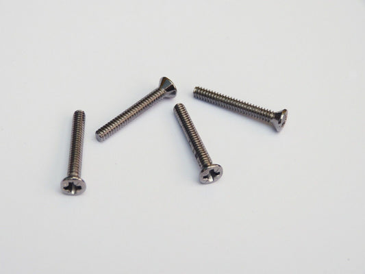MGB, Sprite & Midget Lucas Rear Lens Chrome Screws Set of 4, 518868, No 6 x 7/8"