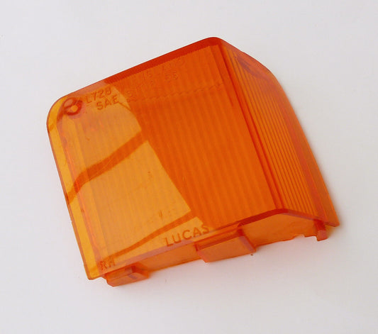 New Old Stock (NOS) Lucas L728 RH Amber Indicator Lens for Wolseley, 54575147