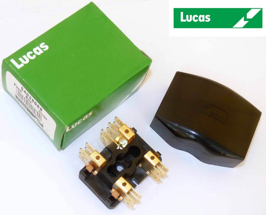 Lucas 4FJ, 2 Way Fuse Box & Cover 54038068, 606253A for Triumph GT6 MGC Sprite
