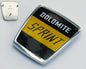 Triumph Dolomite Sprint Gold Black & Chrome Front Grill Badge ZKC375