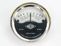 Miller 2" 75V 832 Ammeter Gauge Chrome Bezel White Face for Classic Motorcycle