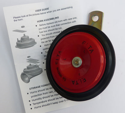 Elta Universal Motorcycle and Classic Car 12 Volt Disc Horn with Instructions