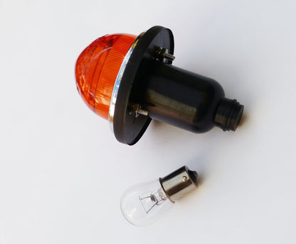 Lucas L594 Amber Flasher / Indicator Lamp with Glass Lens, 2A9013, Mini, Morris