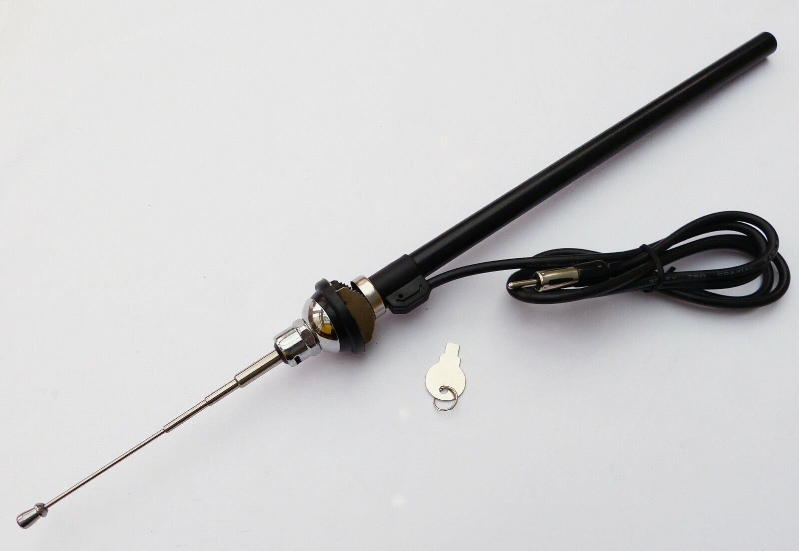 Classic Car Chrome and Stainless Steel Universal Radio Aerial / Antenna