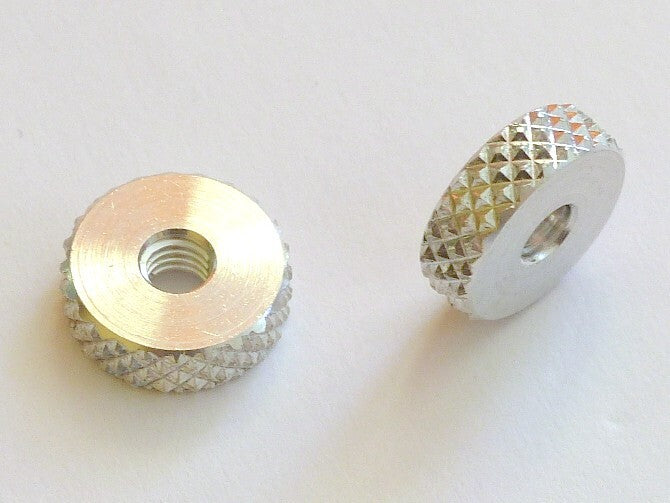 Smiths / British Jaeger Instrument Gauge Pair of Knurled 3BA Fixing Nuts 17H1304