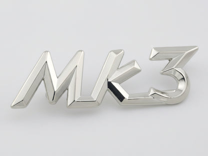 Triumph Chrome "Mk 3" Mk III Script Badge for Triumph Spitfire, 621467